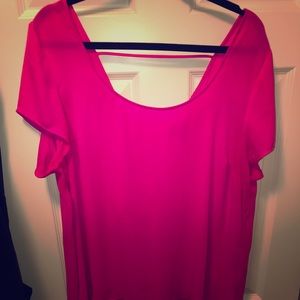 Pink size 1 Torrid hi-low top